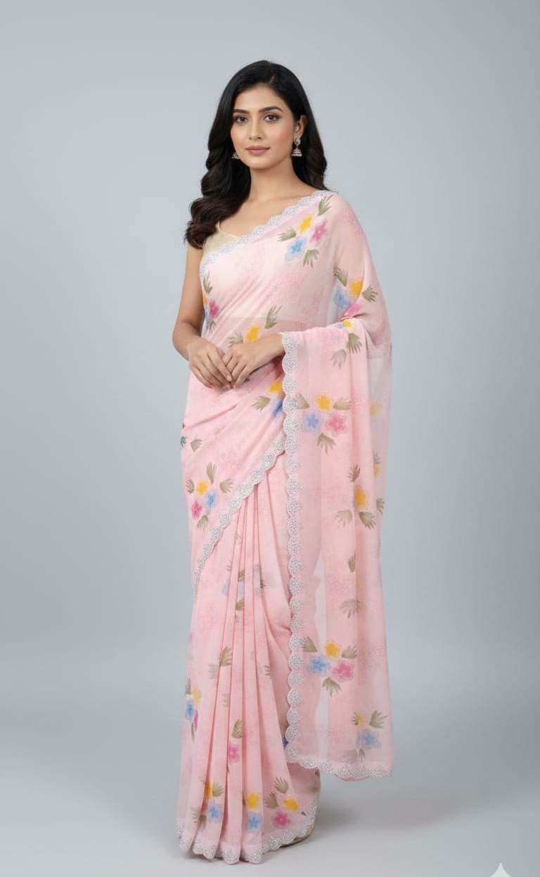 Chiffon saree